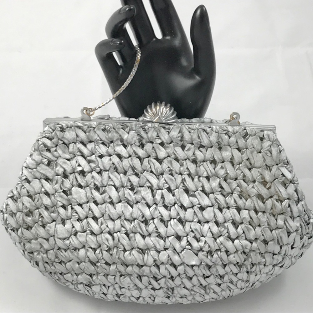 MM Morris Markowitz VTG Silver Clutch